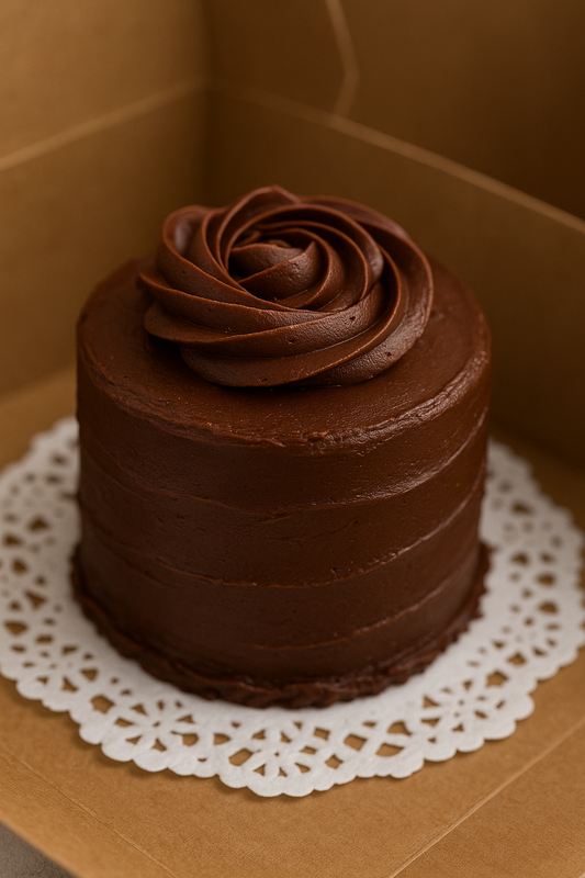 Mini German Chocolate Cake with Chocolate Buttercream